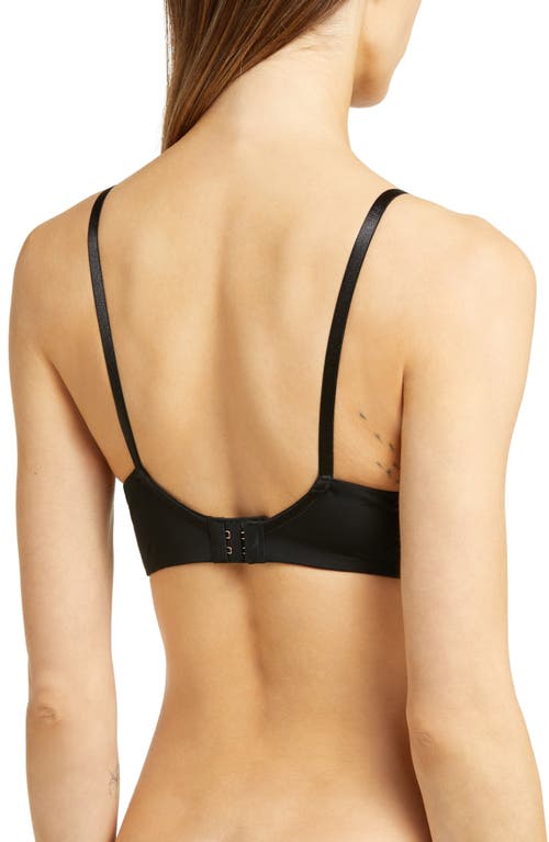 Shop Skarlett Blue Entice Lace Push-up Bra In Black/nylon