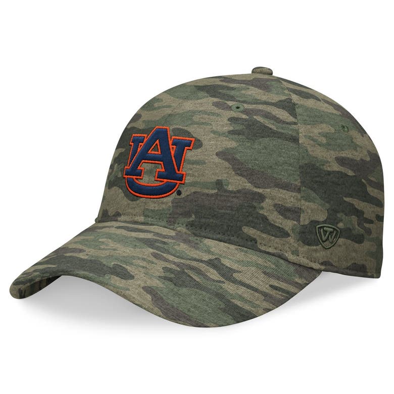 Shop Top Of The World Camo Auburn Tigers Oht Military Appreciation Hound Adjustable Hat