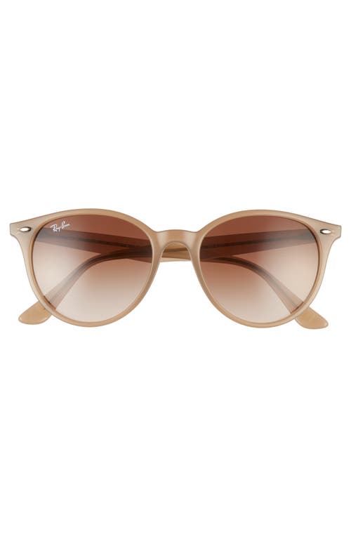 Shop Ray Ban Ray-ban 53mm Round Phantos Sunglasses In Opal Beige/brown Gradient