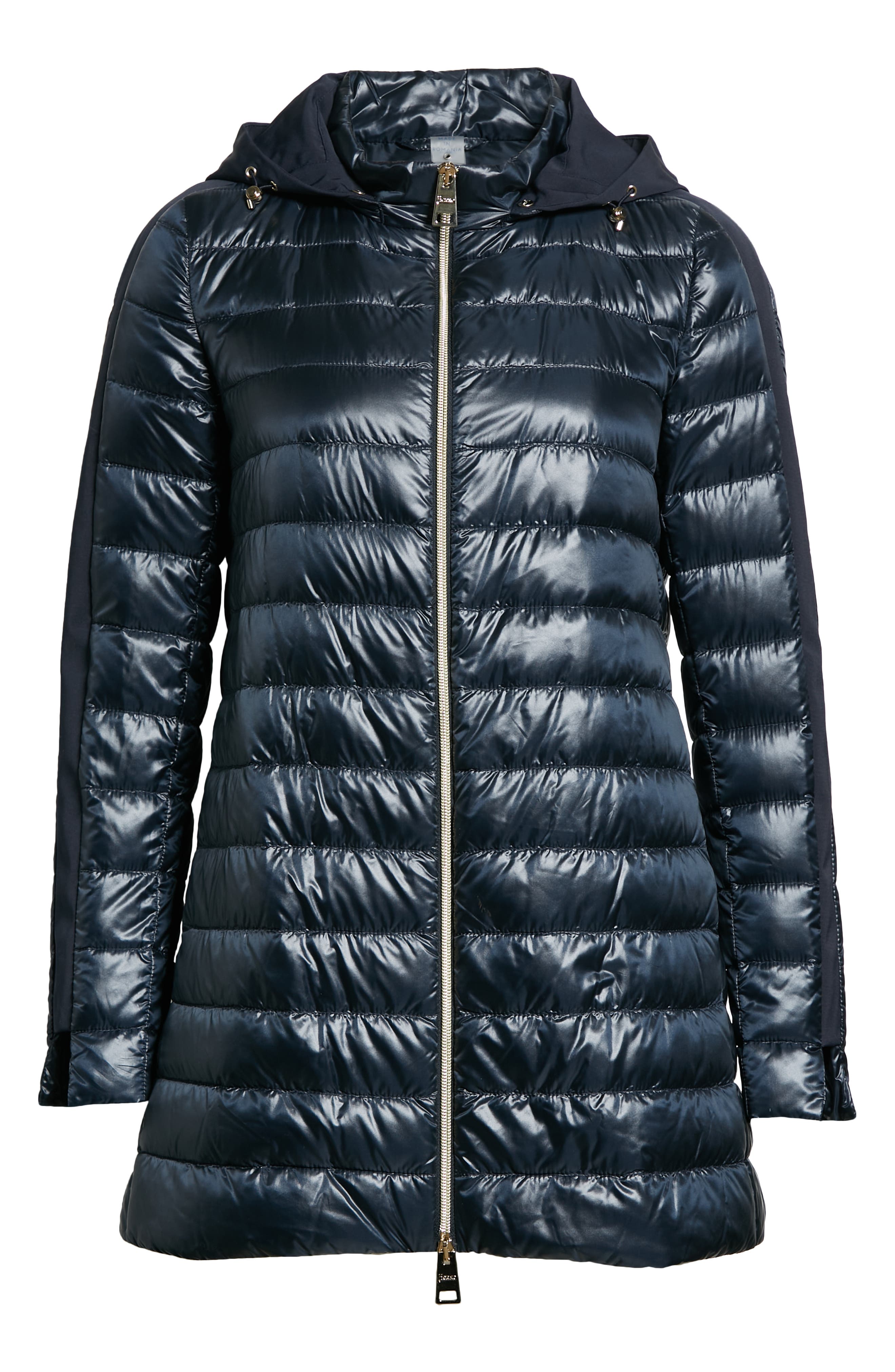high low puffer coat