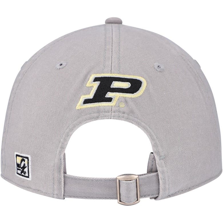 Shop The Game Gray Purdue Boilermakers Classic Bar Adjustable Hat