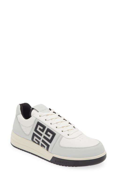 Shop Givenchy G4 Low Top Leather Sneaker In Grey/black