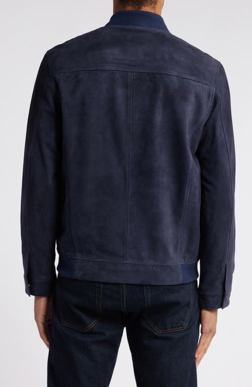 NORDSTROM NORDSTROM SUEDE BOMBER JACKET 