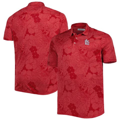 Men's Tommy Bahama Red Louisville Cardinals Bahama Coast Luminescent Frond  Camp IslandZone Button-Up Shirt