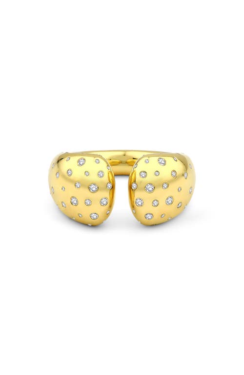 Shop Kloto Mia Diamond Bypass Ring In Gold