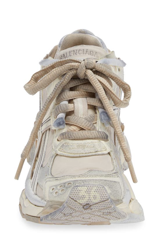 Shop Balenciaga Runner Sneaker In Beige Mix