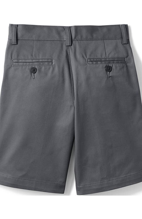 LANDS' END LANDS' END SCHOOL UNIFORM BOYS PLAIN FRONT BLEND CHINO SHORTS