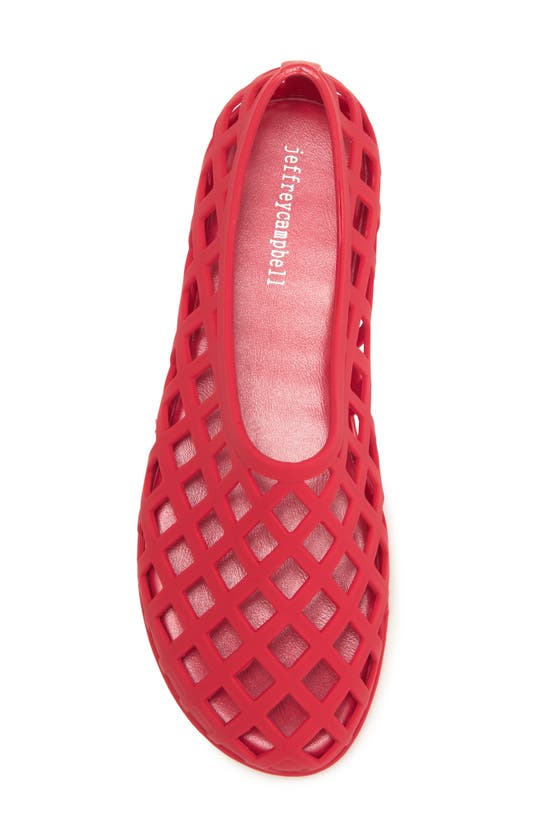 Shop Jeffrey Campbell Jellz Slip-on In Red Matte