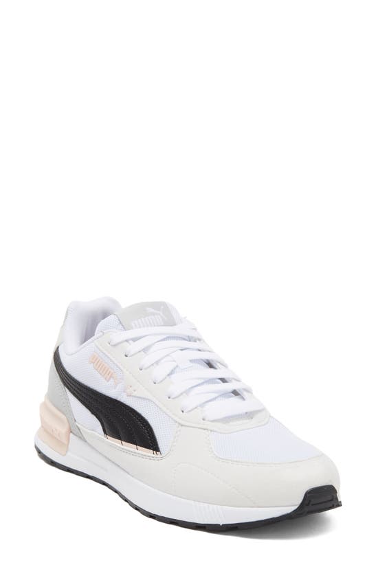 Shop Puma Lace-up Graviton Sneaker In Alpine Snow- White-amber