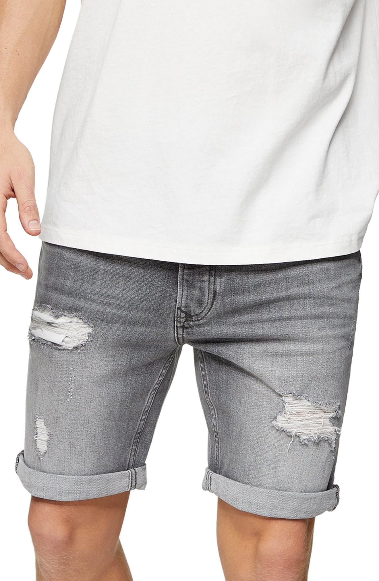 ripped skinny shorts