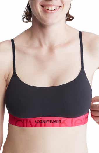 Calvin Klein Women's Modern Cotton Long Sleeve Unlined Wireless Bralette,  Black, X-Small at  Women's Clothing store