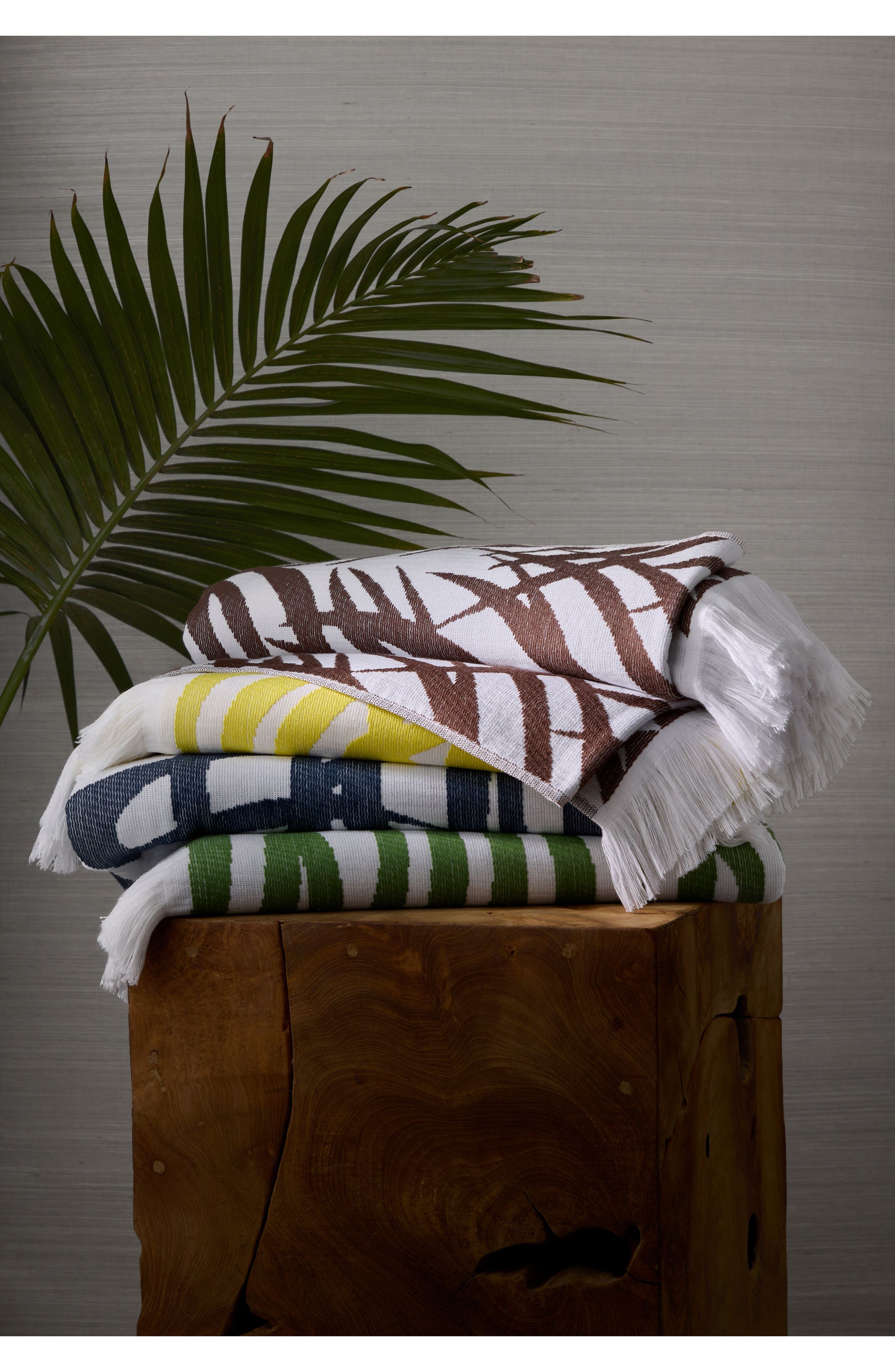 Matouk Zebra Palm Print Beach Towel Nordstrom