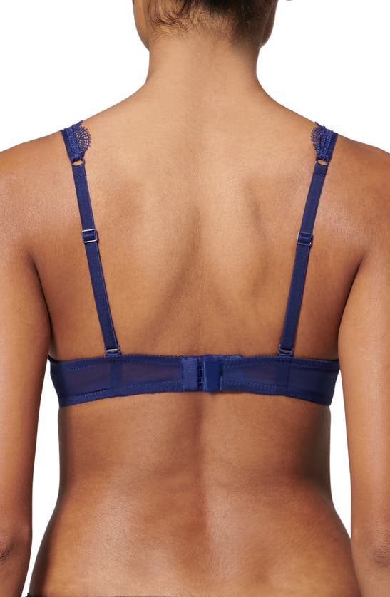 Simone Perele Singuliere Underwire Padded Push-up Bra In Midnight
