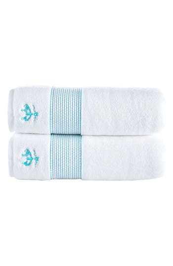 BROOKS BROTHERS BROOKS BROTHERS 2-PIECE ROBE STRIPE TOWEL SET
