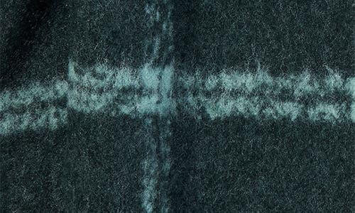 Vince Windowpane Brushed Scarf In Mineral Green