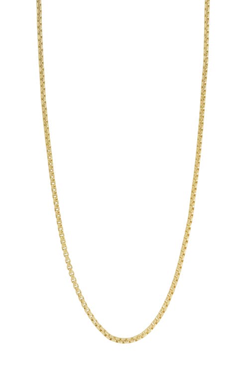 Bony Levy Men's Box Chain Necklace in 14K Yellow Gold 