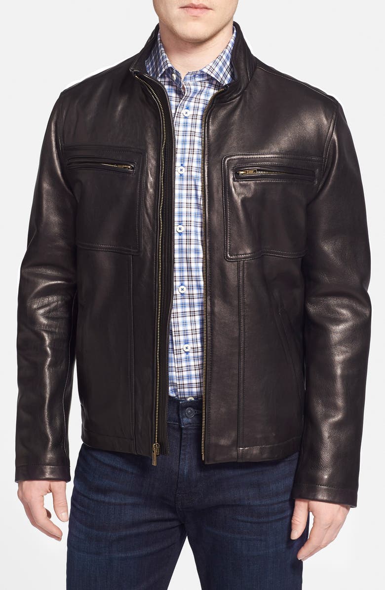 Cole Haan Lambskin Leather Jacket | Nordstrom