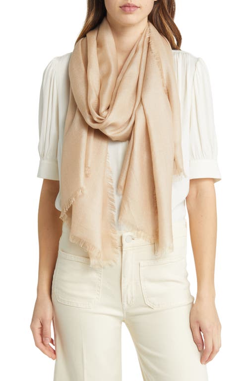 Cashmere & Silk Wrap in Tan Nomad