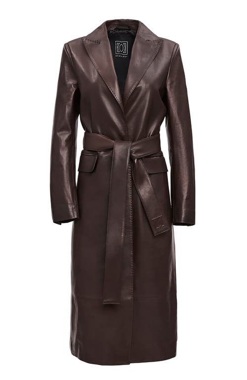 Dawn Levy Ophelia Coat In Chocolate