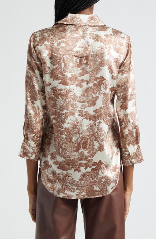 L AGENCE L'AGENCE DANI TOILE SILK BUTTON-UP SHIRT 