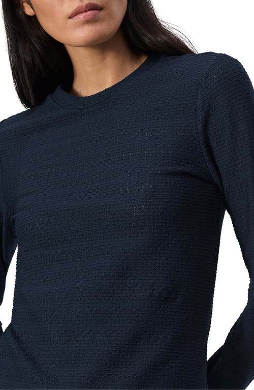 Shop Rag & Bone Julia Textured Crewneck Top In Sail