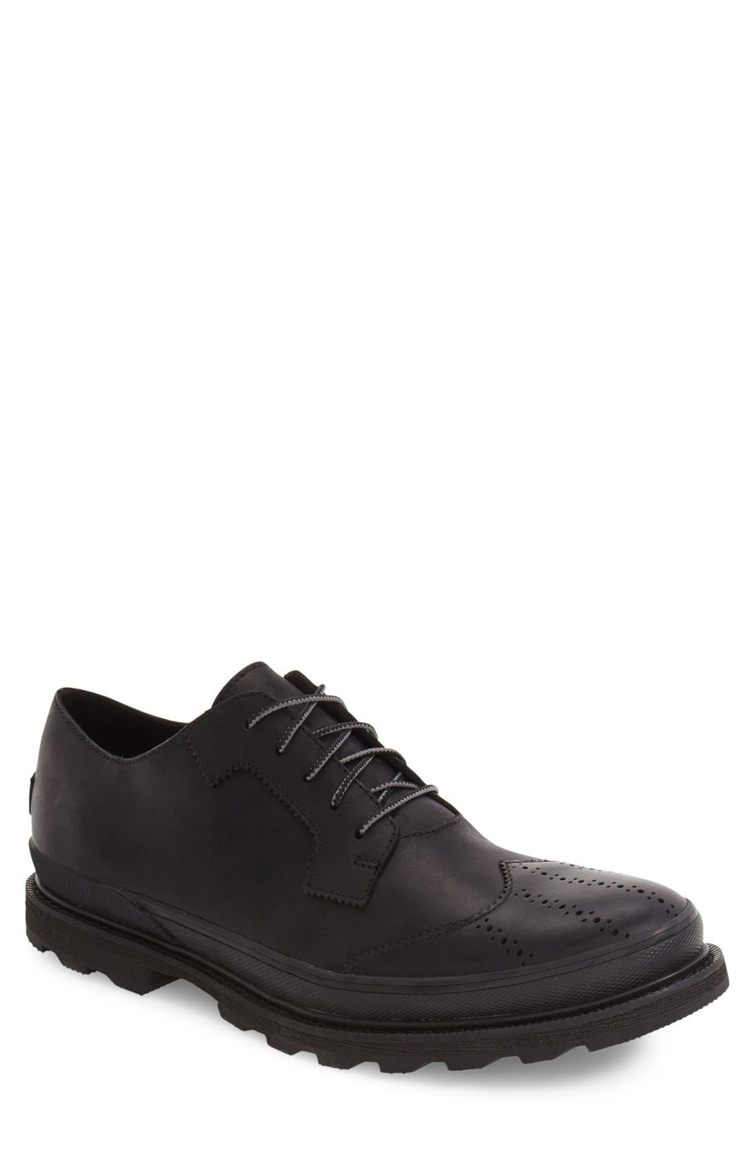 sorel men's madson wingtip waterproof oxford boot
