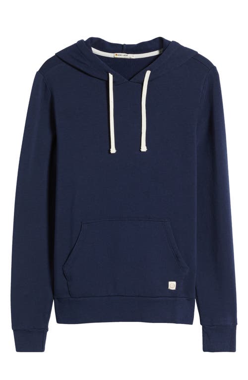 Marine Layer Pullover Long Sleeve Hoodie In True Navy