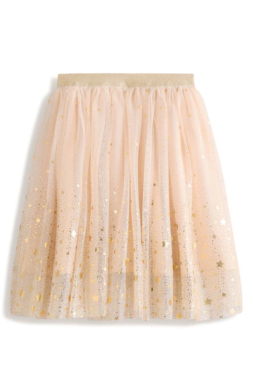 Shop Mini Boden Kids' Metallic Ombré Pleated Skirt In Sandpiper Gold Star