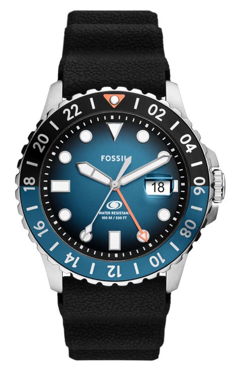 Fossil men's silicone strap best sale sport watch