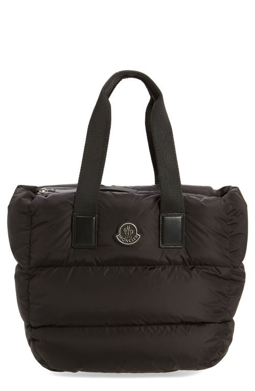 Shop Moncler Caradoc Puffer Tote In Black