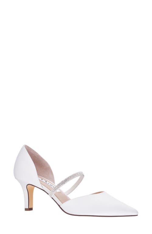 Brystol d'Orsay Pointed Toe Pump in Ivory