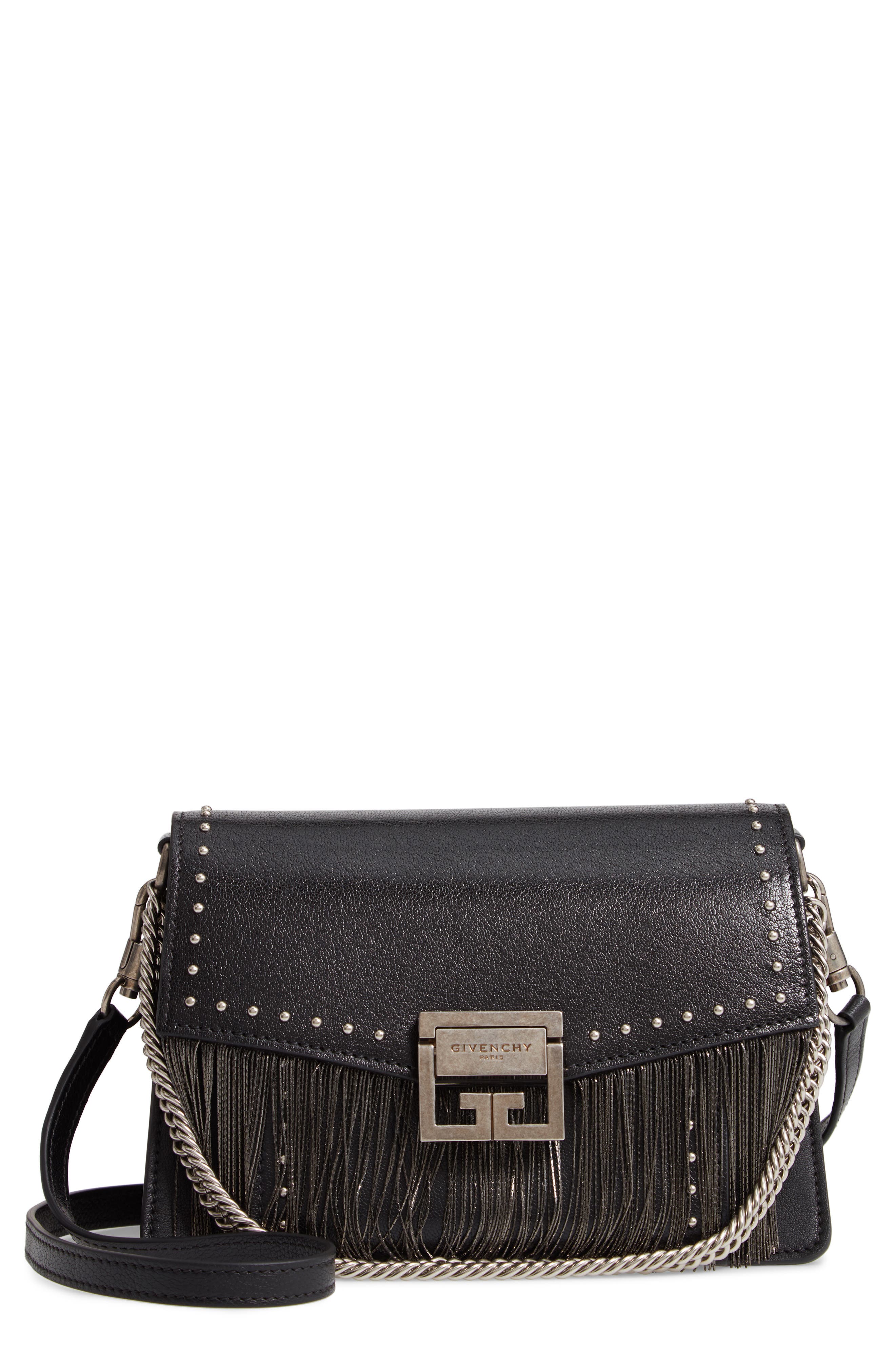 Givenchy Small GV3 Chain Fringe Leather Crossbody Bag Nordstrom
