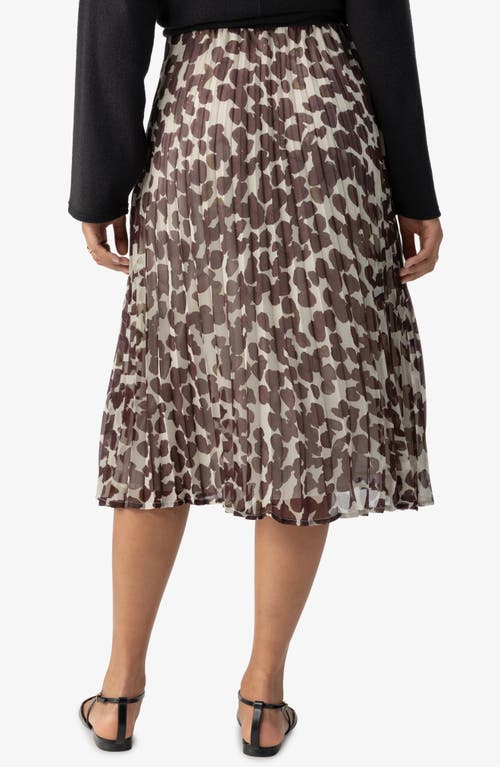 Shop Sanctuary Pleated Midi Skirt In Chocolate