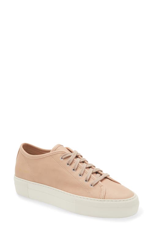 Common Projects Tournament Low Top Sneaker in Blush