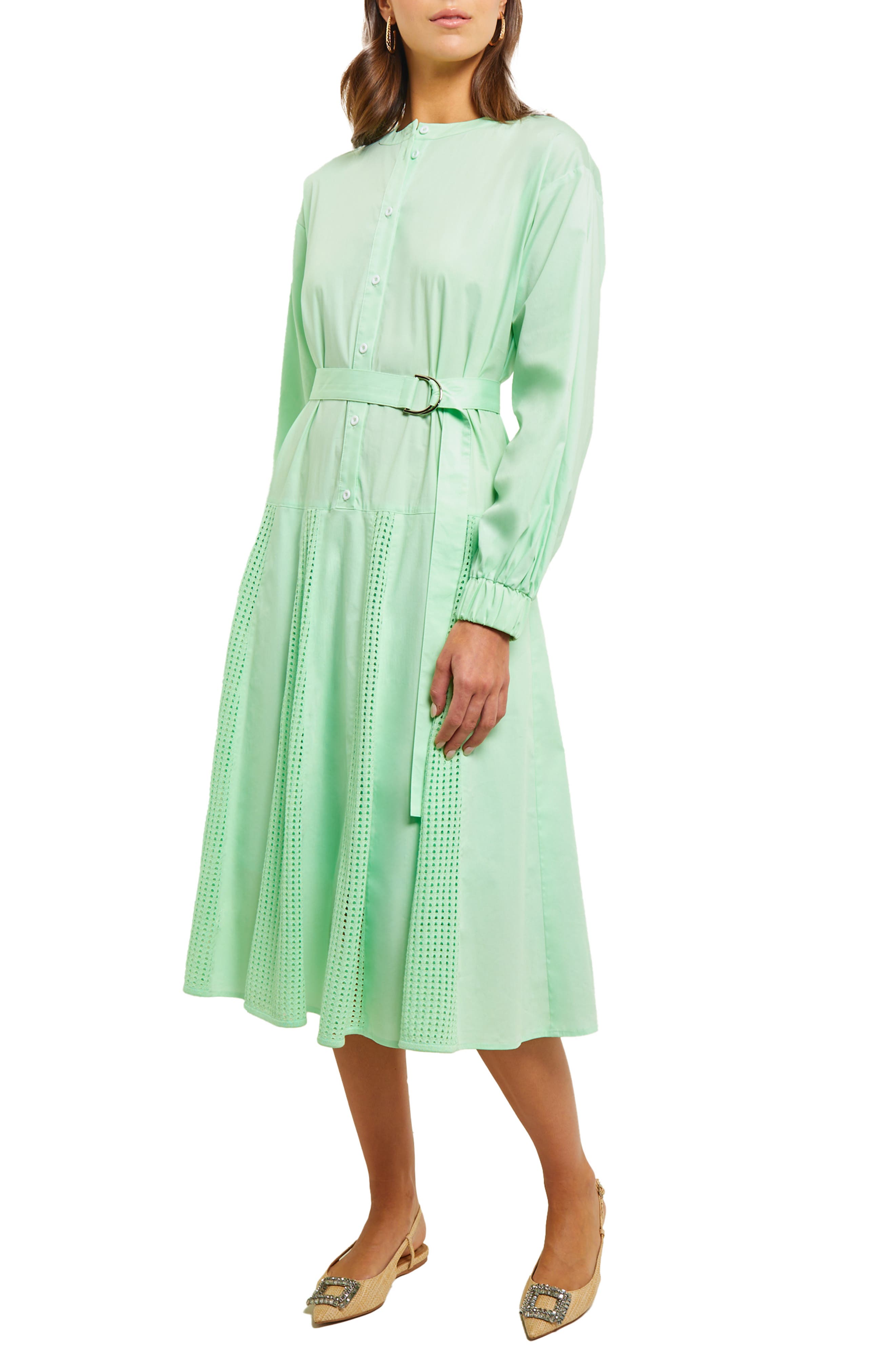 Green Striped Midi Dress – Cora & Viola