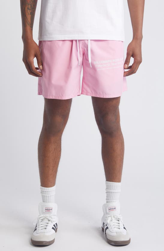 Shop Billionaire Boys Club Mercer Drawstring Shorts In Begonia Pink