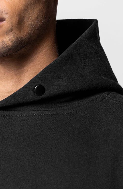 Shop Asrv Tech-terry Oversize Hoodie In Black