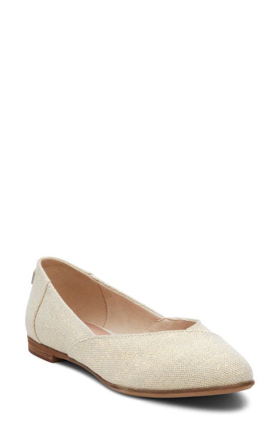 Toms Women's Jutti Neat Classic Almond Toe Flats In Natural