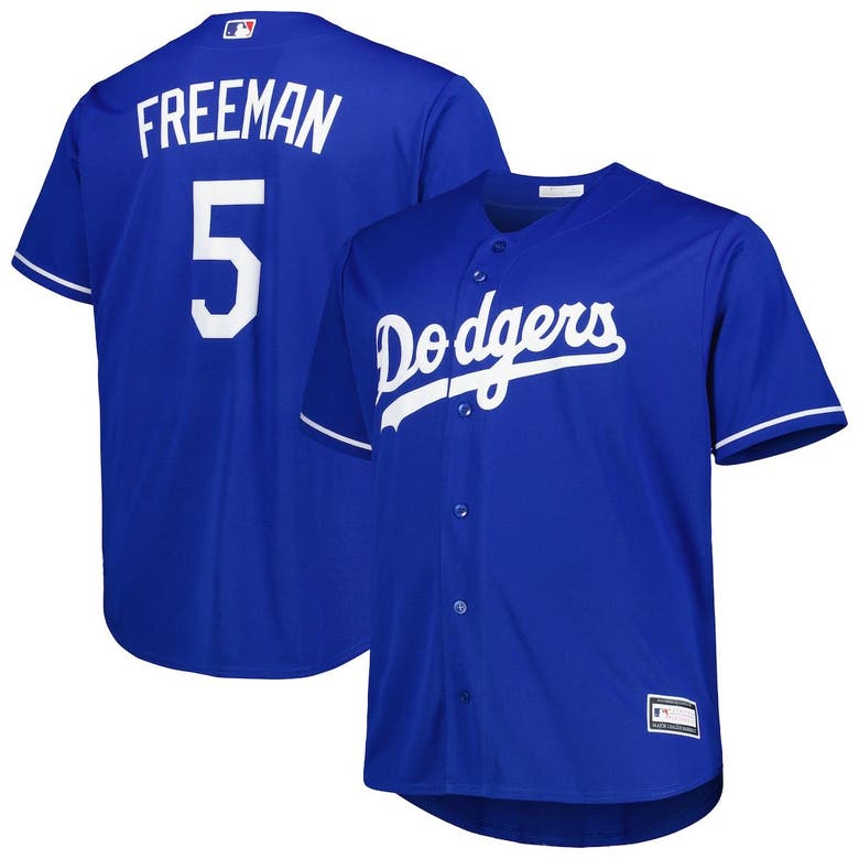 Men's Freddie Freeman Royal Los Angeles Dodgers Big & Tall Replica Player  Jersey