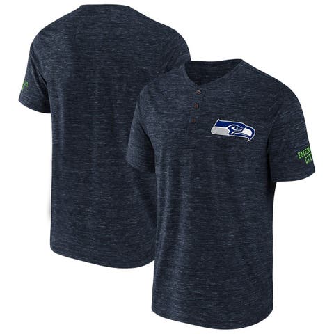 Men's NFL x Darius Rucker Collection by Fanatics Camo Seattle Seahawks  Thermal Henley Long Sleeve T