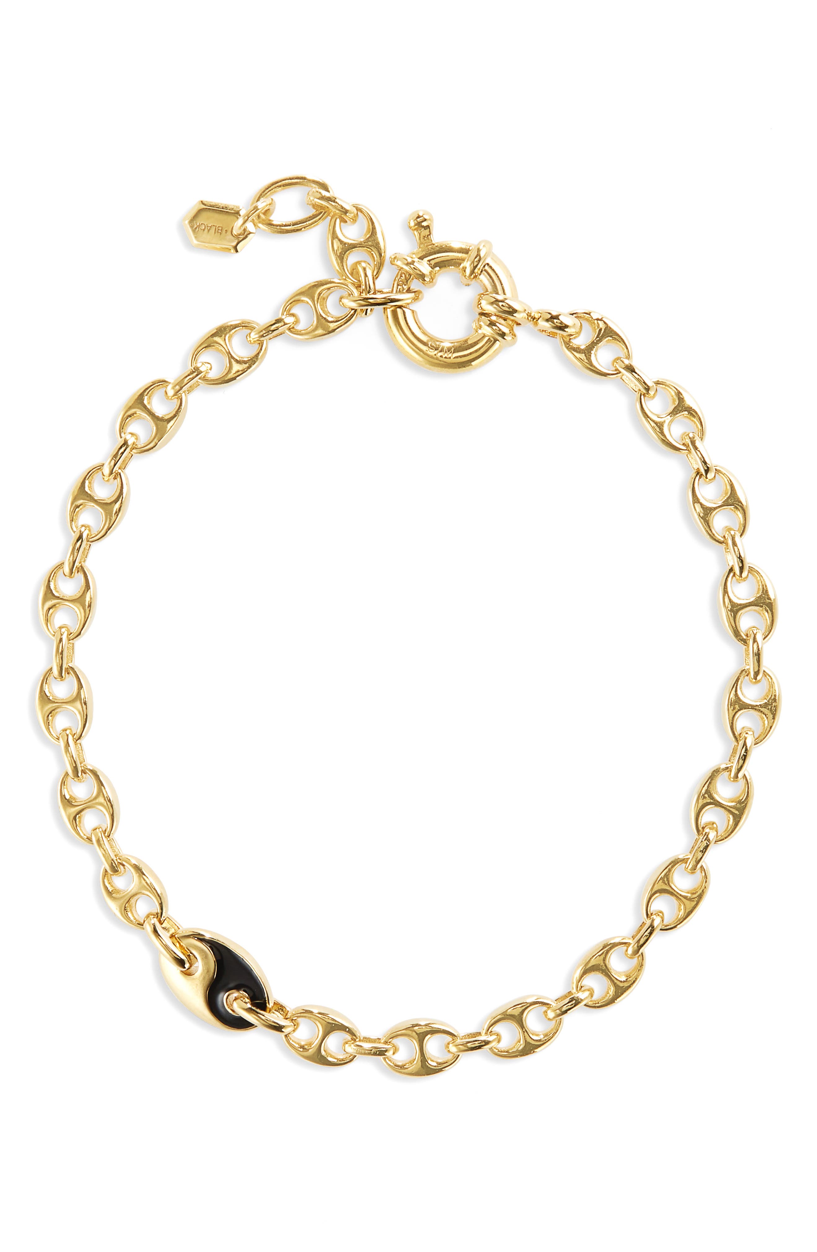 Maria Black Soho Yin Yang Charm Bracelet in Gold Hp