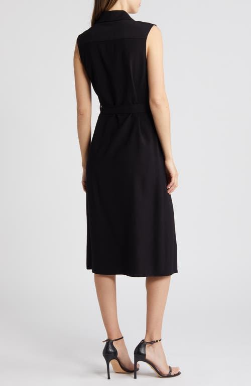 Maggy London Double Breasted Midi Blazer Dress In Black