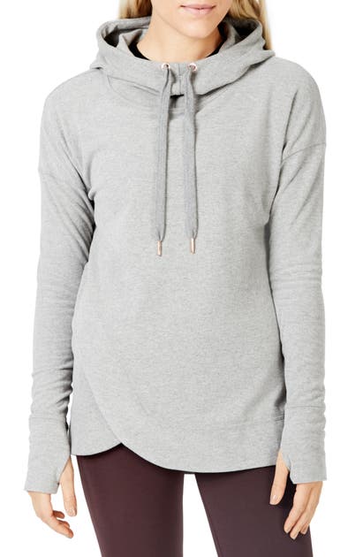 Sweaty Betty Escape Luxe Hoodie In Charcoal Marl