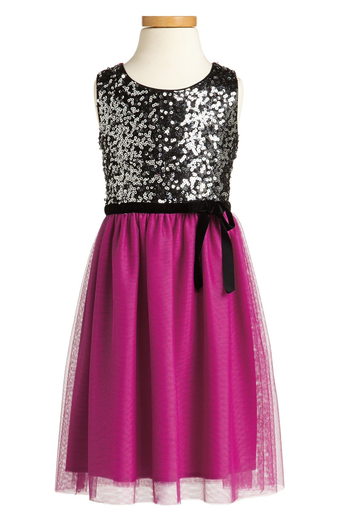 Zunie Sequin Sleeveless Dress (Big Girls) Nordstrom