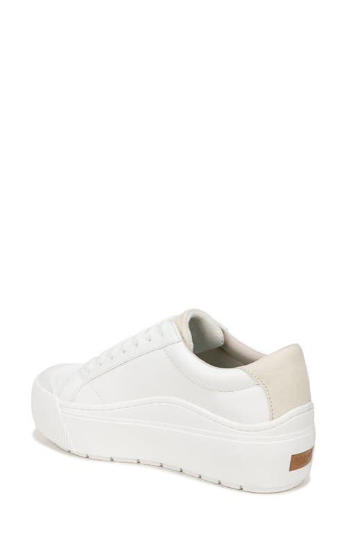 Dr. Scholl's Women's Time Off Go Closed Round Toe Lace Up Platform Sneakers In White