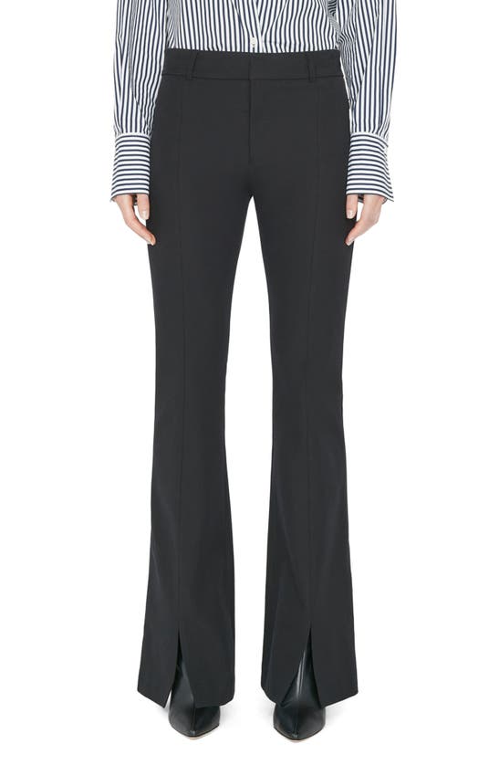 FRAME LE HIGH WAIST SLIT FRONT FLARE TROUSERS