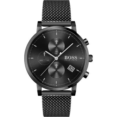 Boss Integrity Chronograph Mesh Strap Watch, 4m