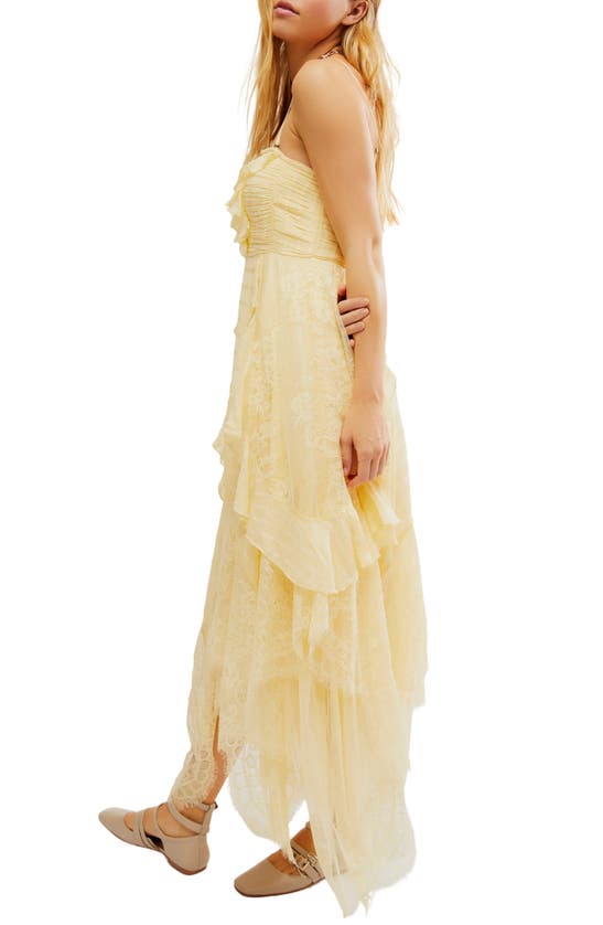 Shop Free People Bliss Lace Trim Maxi Dress In Anise Flower