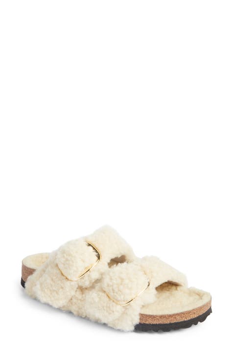 Birkenstock Arizona Shearling Sandals Are On Sale at Nordstrom for 30% Off