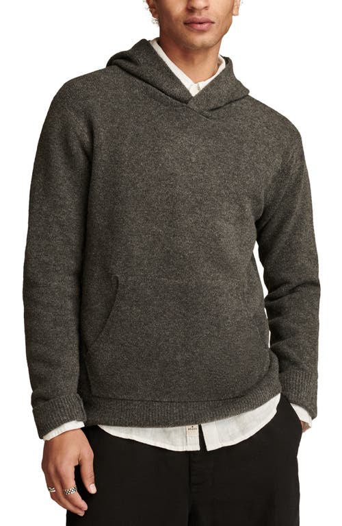 Shop Lucky Brand Corridor Hoodie Sweater In Charcoal Heather